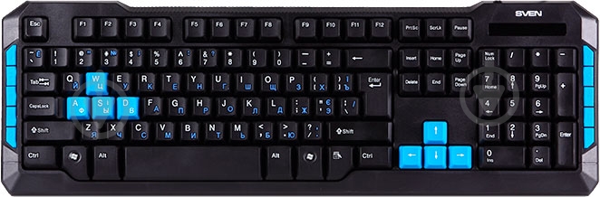 Клавиатура Sven Challenge 9500 (00600150) USB black - фото 2