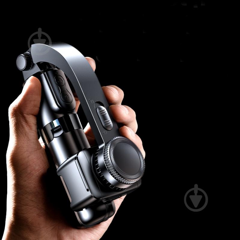 Держатель для смартфона L08 Mini Anti-shake Gimbal Black (6930539525849) RTAKO [019] Black - фото 10