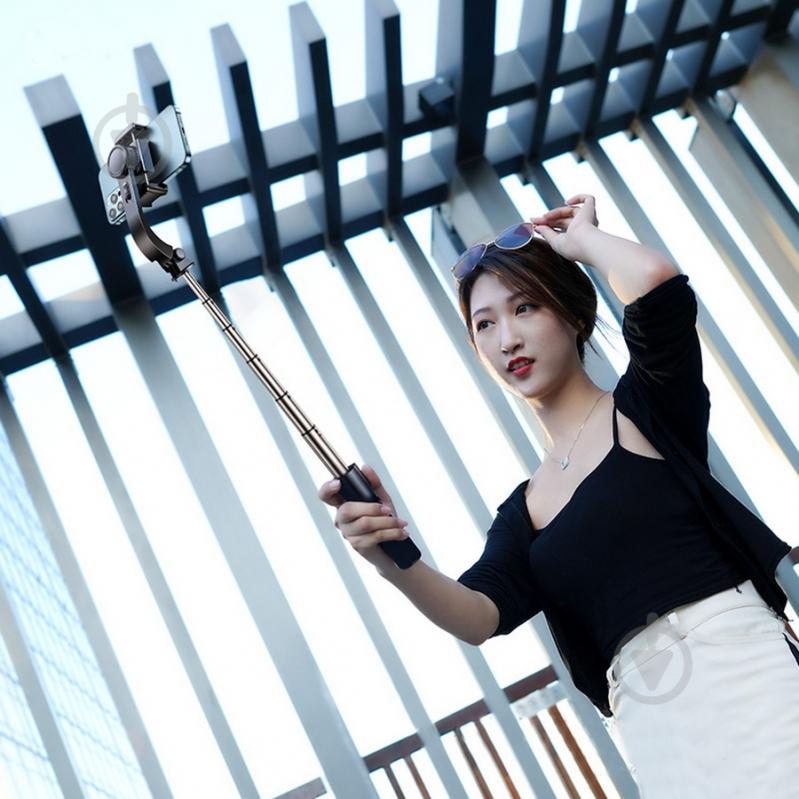 Держатель для смартфона L08 Mini Anti-shake Gimbal Black (6930539525849) RTAKO [019] Black - фото 7