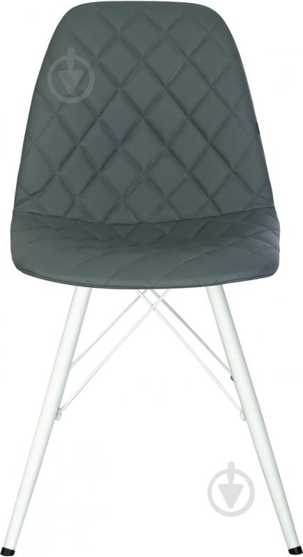 Стул обеденный Nowy Styl LIYA 4LX WHITE (BOX-1) RMB ECO-70 серый / белый - фото 4