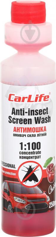 Омивач скла CarLife Anti-insect Screen-Wash Cherry літо -5 °С 0.25 л - фото 1