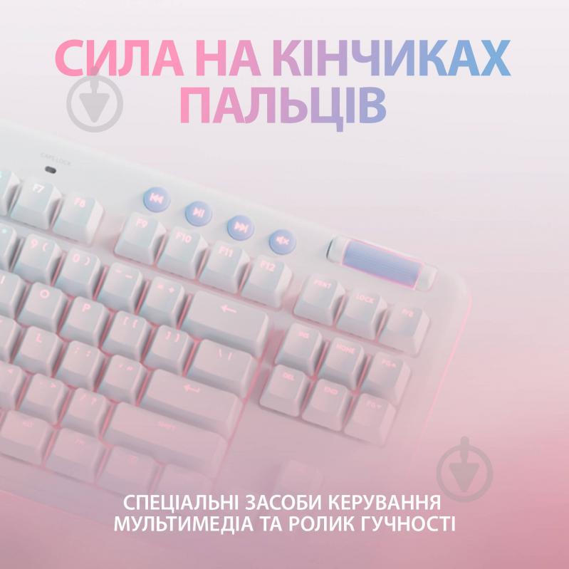 Клавиатура беспроводная Logitech G715 Wireless Gaming Keyboard - Ua - Linear (920-010692) off-white - фото 4