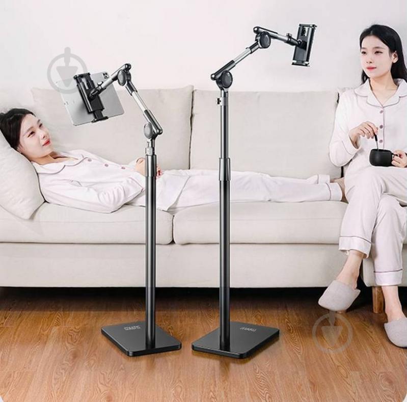 Держатель для смартфона LD052 Black (6930539533615) RTAKO [019] Black - фото 10