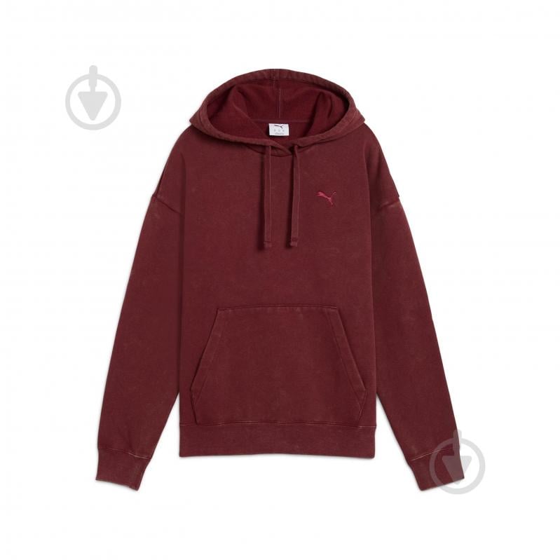 Джемпер Puma ESS ELEVATED Relaxed Wash Hoodie FL 68810396 р.L бордовый - фото 1 Джемпер Puma ESS ELEVATED Relaxed Wash Hoodie FL 68810396 р.L бордовый - фото 1