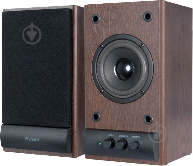 ᐉ Акустична система Sven SPS-607 (460172) 2.0 dark wooden • Краща ціна ...