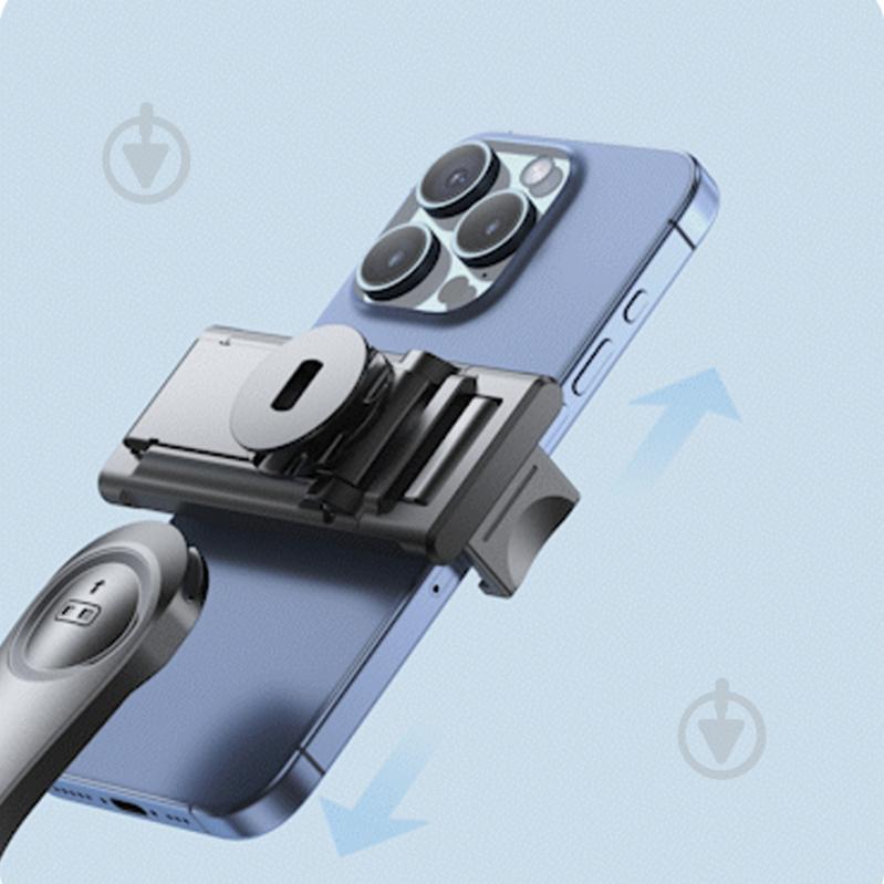 Трипод RTAKO Q10R Mini Clip selfie stick Black (6942063215332) - фото 7
