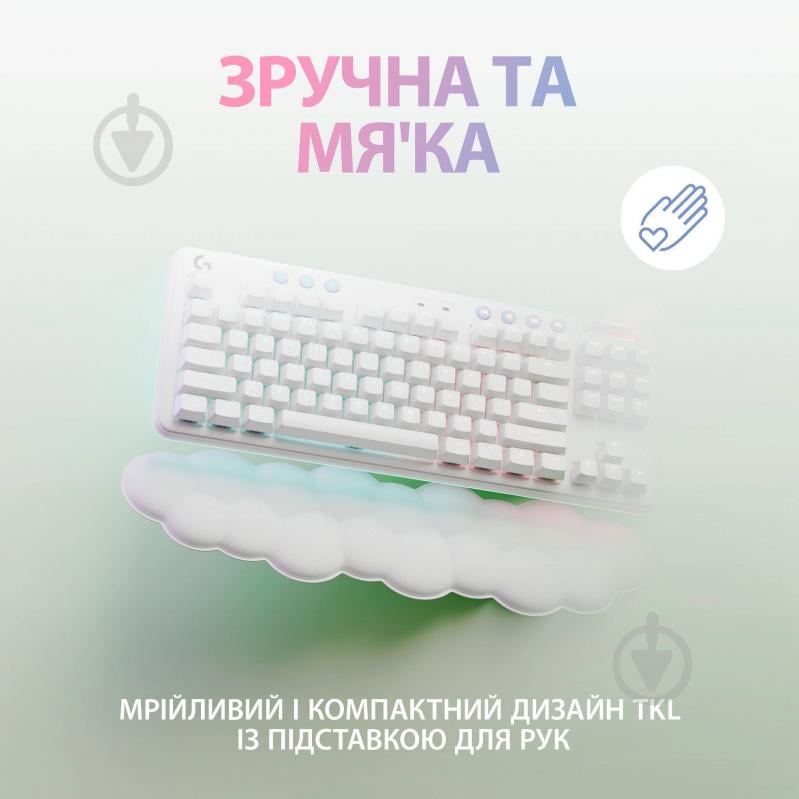 Клавиатура беспроводная Logitech G715 Wireless Gaming Keyboard – Ua - Tactile (920-010465) off-white - фото 2