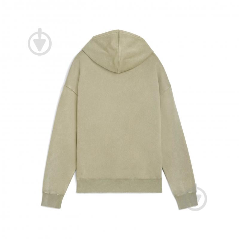 Джемпер Puma ESS ELEVATED Relaxed Wash Hoodie FL 68810382 р.L зеленый - фото 5