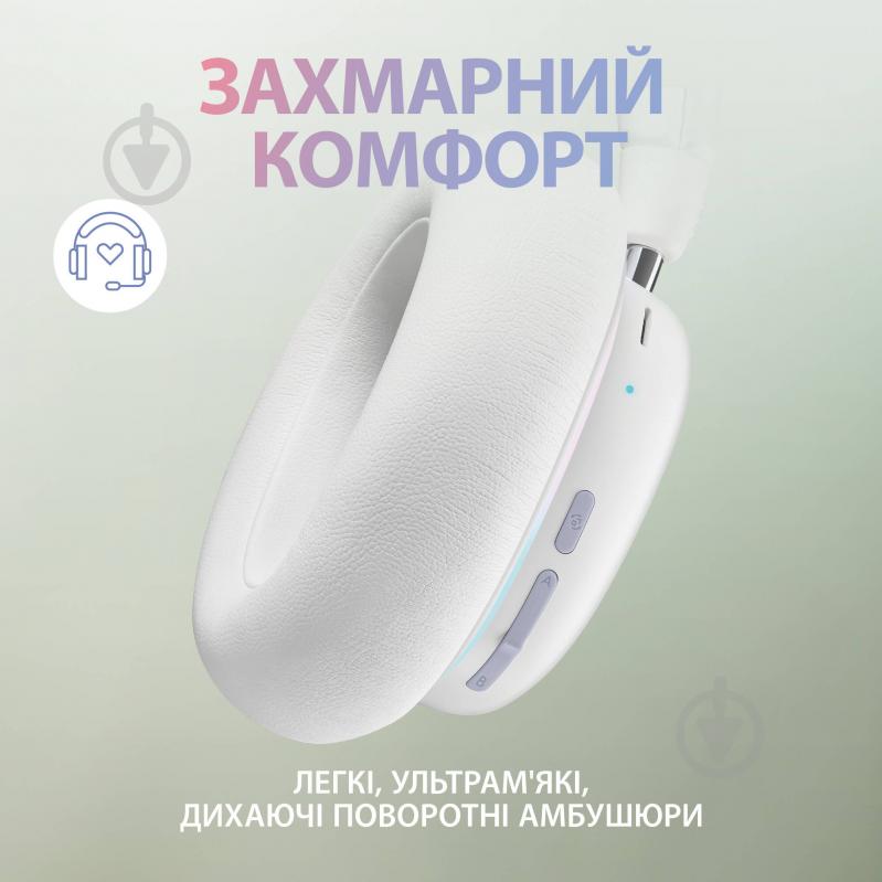 Наушники Logitech G735 Wireless Gaming Headset off-white (981-001083) - фото 3