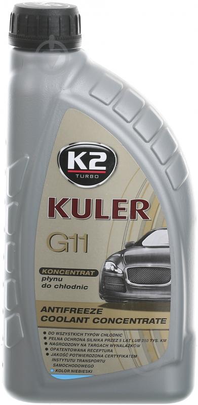Антифриз K2 KULER концентрат -35°C G11 концентрат 1 л синий (T211N) - фото 1