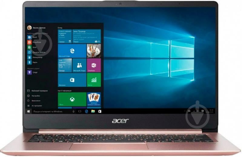 Ноутбук Acer Swift 1 SF114-32-P33E 14" (NX.GZLEU.022) pink - фото 1