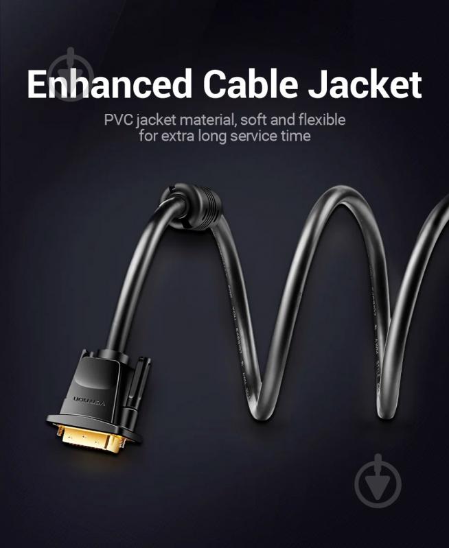 Кабель Vention 1,5 м черный (EAABG) - фото 10