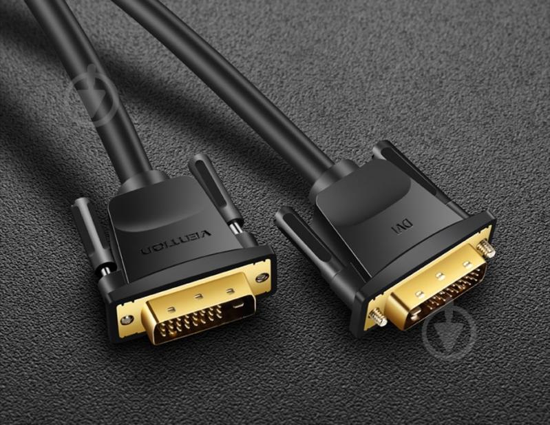 Кабель Vention 1,5 м черный (EAABG) - фото 4