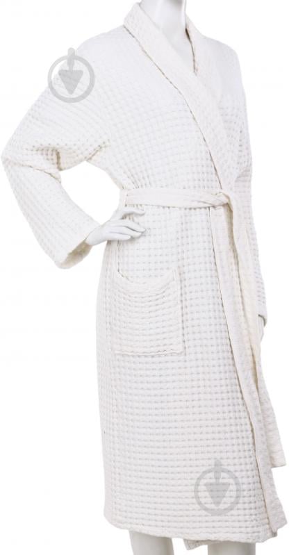 Халат Ярослав вафельний 3Д Ф-499 р. 48-50 білий 54300 - фото 2 Халат Ярослав вафельний 3Д Ф-499 р. 48-50 білий 54300 - фото 2