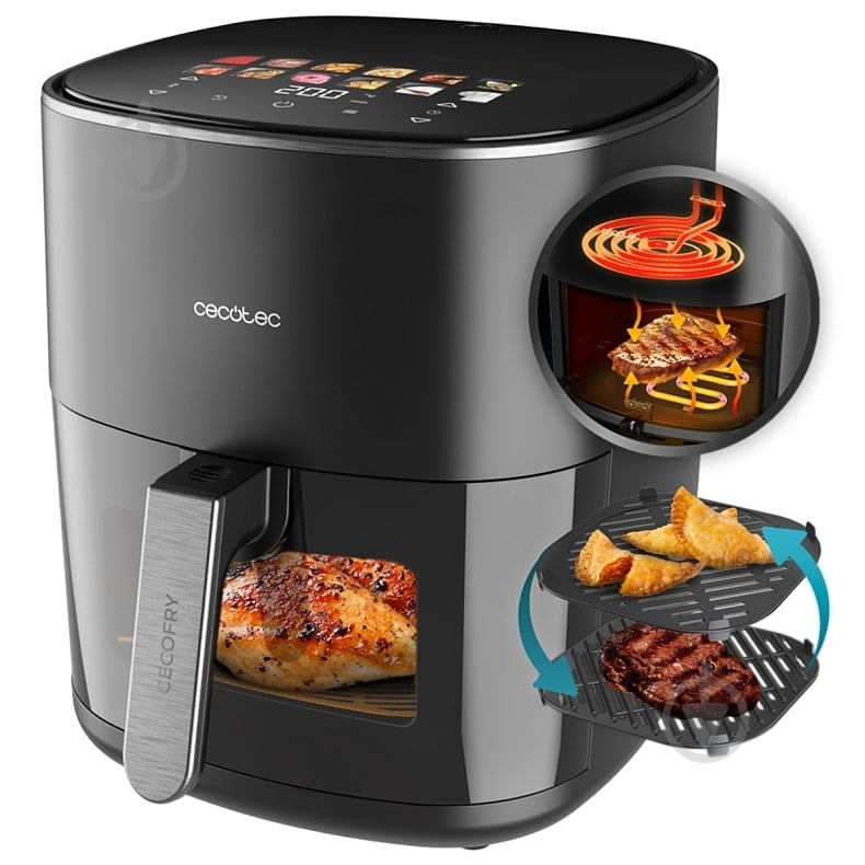 Мультипечь CECOTEC Cecofry&Grill Duoheat 6500 - фото 2