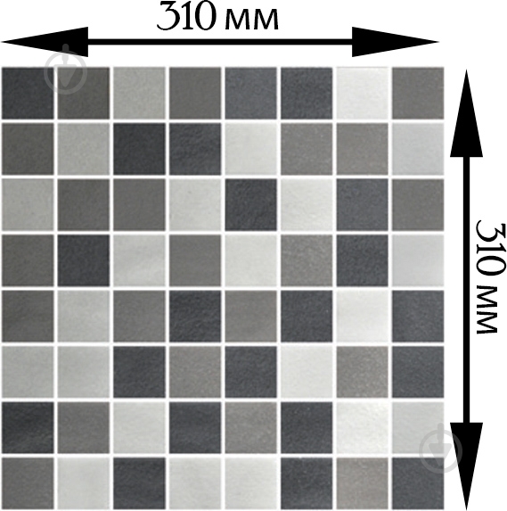 Мозаика Onix Gris mix 31x31 - фото 2