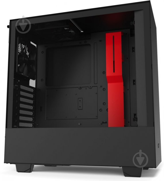 Корпус NZXT H510 Matte Black/Red (CA-H510B-BR) - фото 2