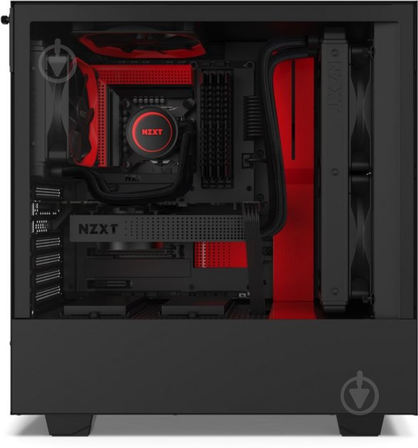 Корпус NZXT H510 Matte Black/Red (CA-H510B-BR) - фото 14