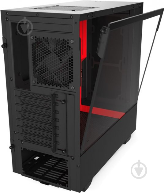 Корпус NZXT H510 Matte Black/Red (CA-H510B-BR) - фото 4