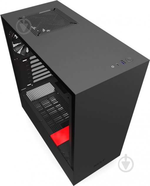 Корпус NZXT H510 Matte Black/Red (CA-H510B-BR) - фото 7