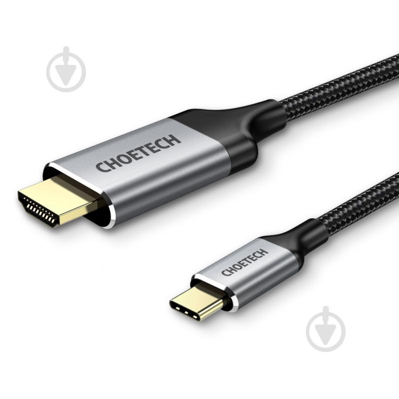 Кабель Choetech CH0021-BK USB-C на HDMI 4K 60 Гц 1,8 м черный (CH0021-BK) - фото 2