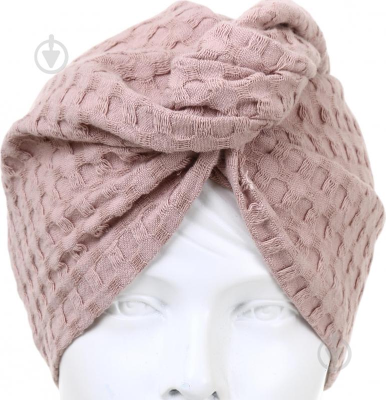 Чалма 3D Ф-133/1 вафельна бежевий Ярослав - фото 3 Чалма 3D Ф-133/1 вафельна бежевий Ярослав - фото 3