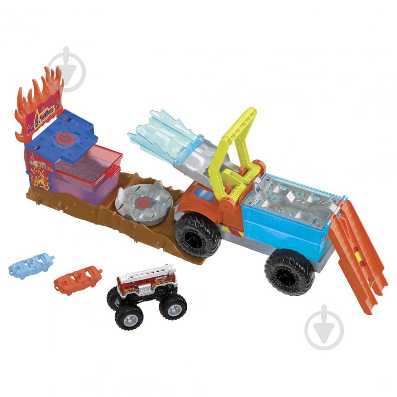 Игровой набор Hot Wheels Пожарное спасение из серии Измени цвет Monster Trucks HPN73 - фото 1