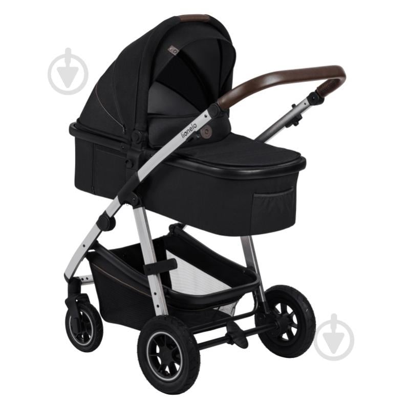 Коляска універсальна 2 в 1 Lionelo AMBER BLACK SILVER - фото 2