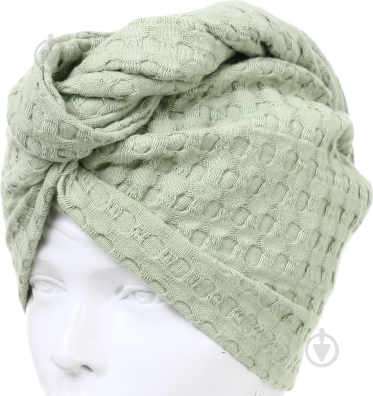 Чалма 3D Ф-133/1 вафельна оливковий Ярослав - фото 1 Чалма 3D Ф-133/1 вафельна оливковий Ярослав - фото 1