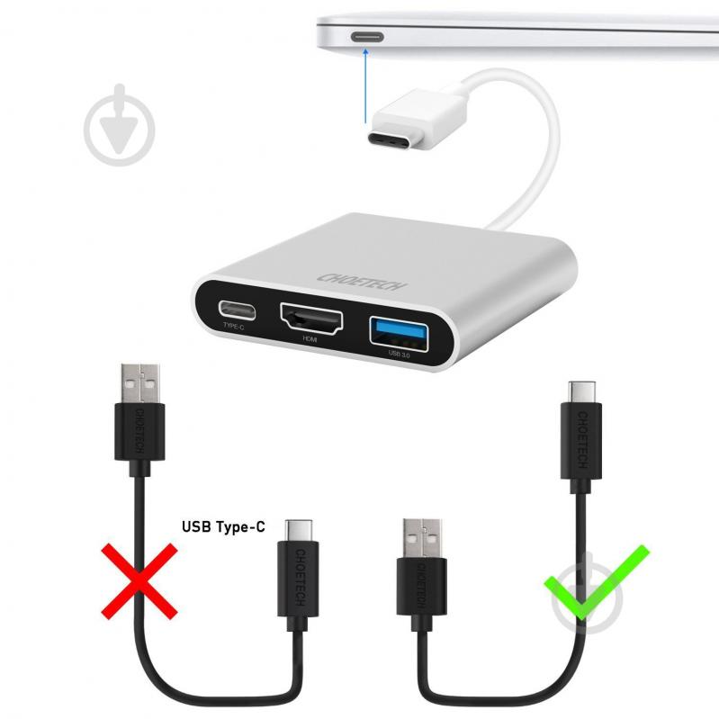 Кабель Choetech AC0002, USB 2.0, USB-C/USB-C 1 м black (AC0002) - фото 8