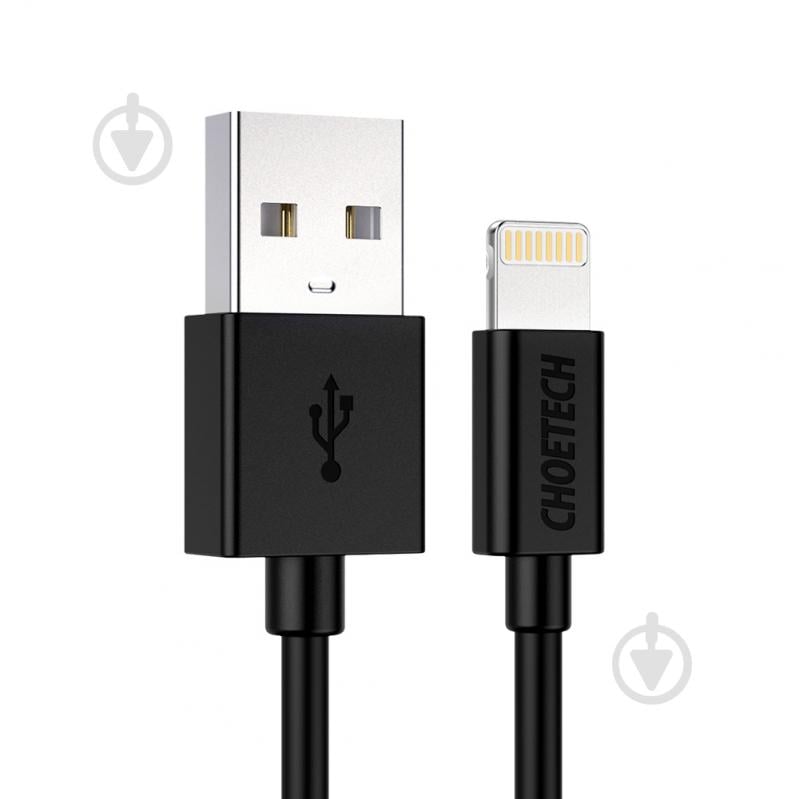 Кабель Choetech IP0027-BK USB-А/Lightning MFI 1,8 м черный (IP0027-BK) - фото 1