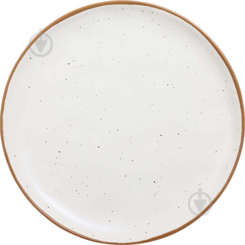 Тарелка обеденная Fiora Rustic Essence 21 см белая - фото 1