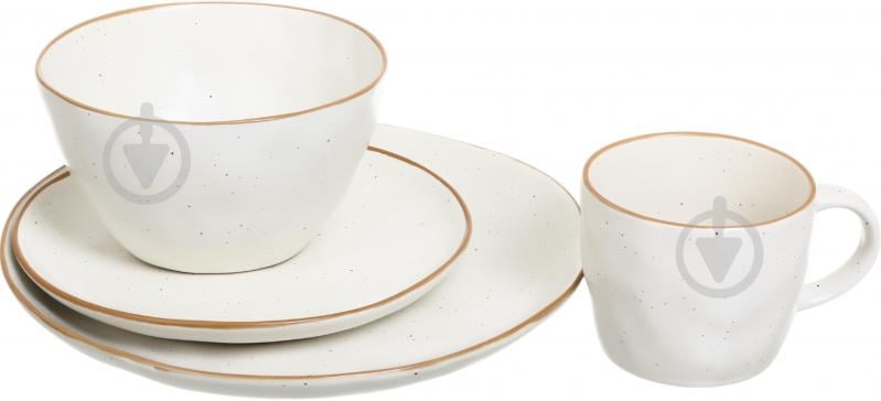 Тарелка обеденная Fiora Rustic Essence 21 см белая - фото 3