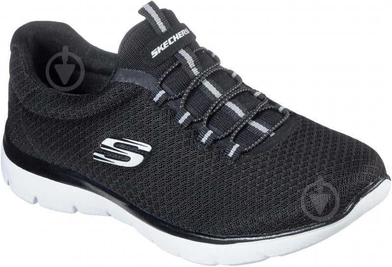 Кроссовки женские демисезонные Skechers Summits 12980 BKW р.36,5 черные - фото 1