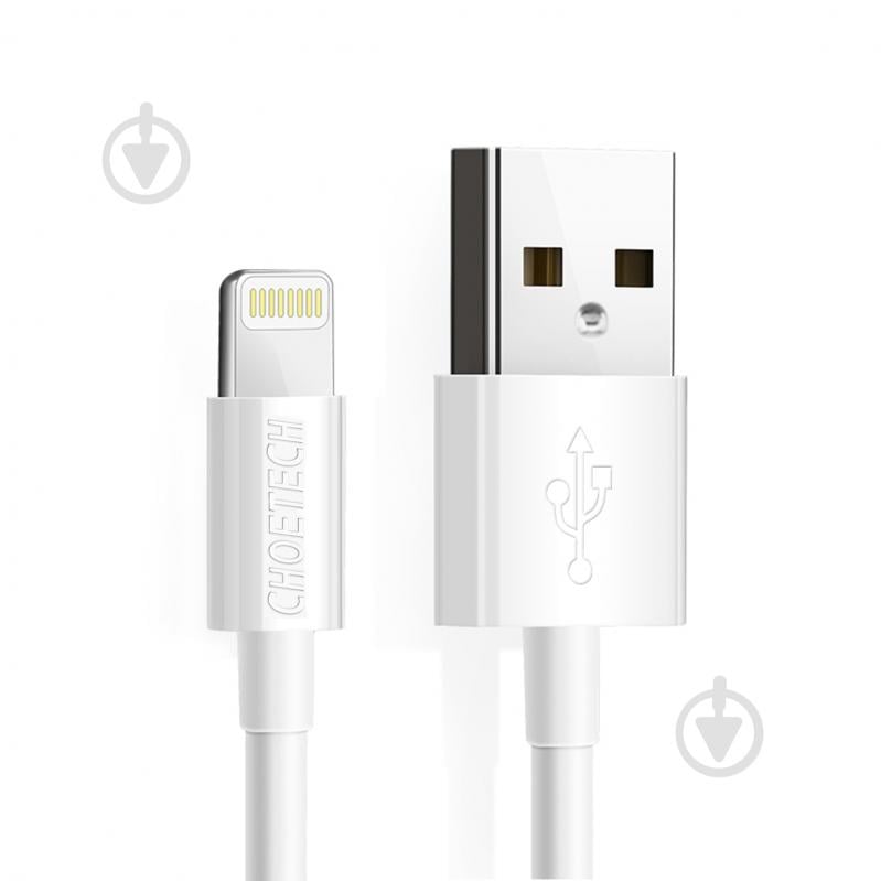 Кабель Choetech IP0027-WH USB-А/Lightning MFI 1,8 м белый (IP0027-WH) - фото 1 Кабель Choetech IP0027-WH USB-А/Lightning MFI 1,8 м белый (IP0027-WH) - фото 1