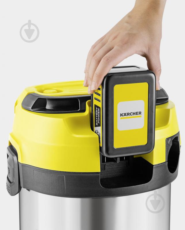 Пилосос Karcher акумуляторний WD 3-18 S V-17/20 1.628-575.0 - фото 2