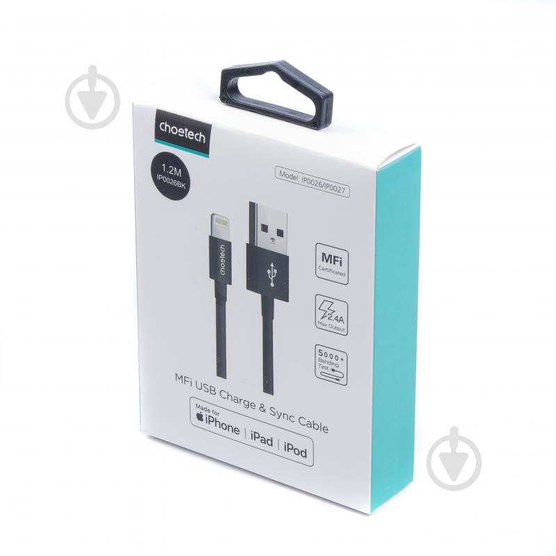 Choetech IP0026-BK USB-А/Lightning MFI 1,2 м black (IP0026-BK) - фото 10