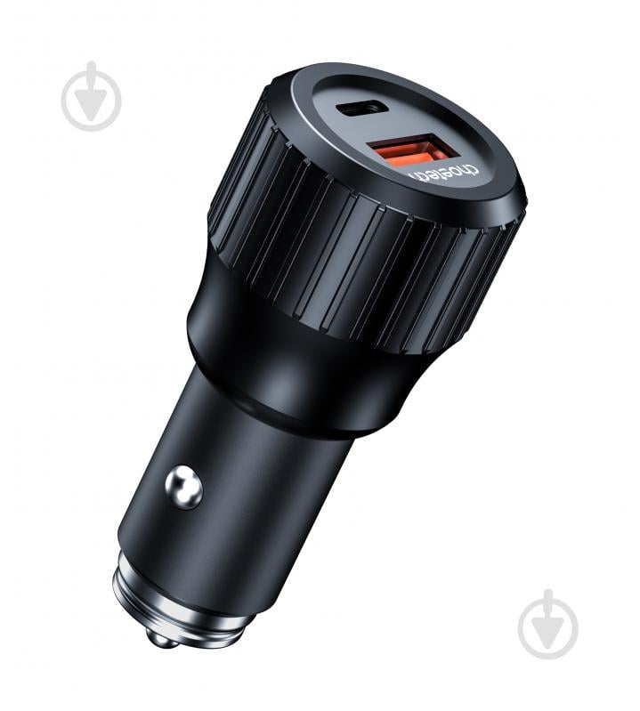 Автомобильное зарядное устройство Choetech TC0010-BK USB-A/USB-C, 63Вт QC3.0/PD/PPS - фото 1 Автомобильное зарядное устройство Choetech TC0010-BK USB-A/USB-C, 63Вт QC3.0/PD/PPS - фото 1