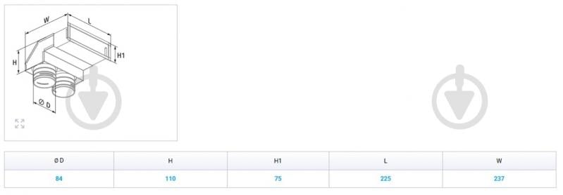 Пленум настінний Вентс Флексівент 0833200х55/75х2 - фото 2 Пленум настінний Вентс Флексівент 0833200х55/75х2 - фото 2
