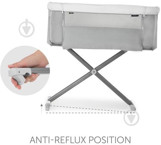 Кроватка детская Hauck Face to Me 2 Melange Grey 60853-1 - фото 13