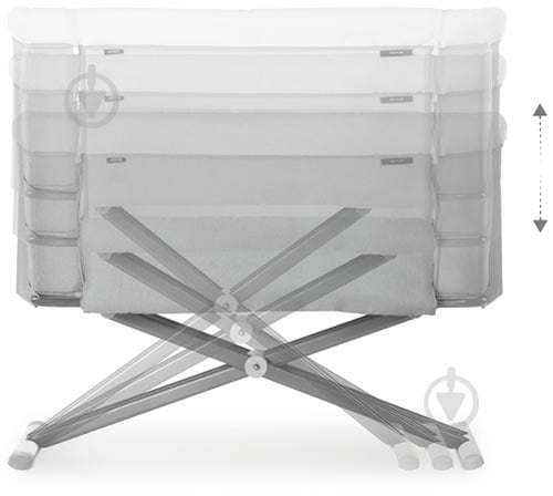 Кроватка детская Hauck Face to Me 2 Melange Grey 60853-1 - фото 5