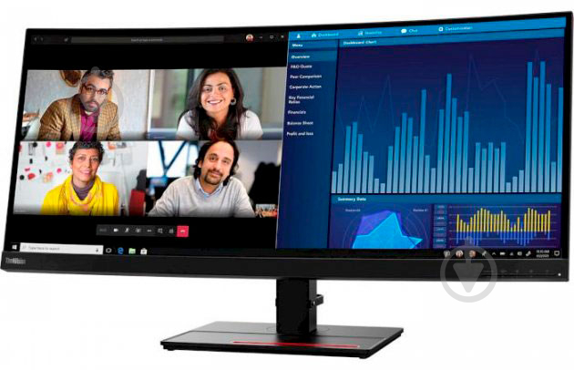 Монітор Lenovo ThinkVision P34w-20 34" (62CCRAT3UA) - фото 2