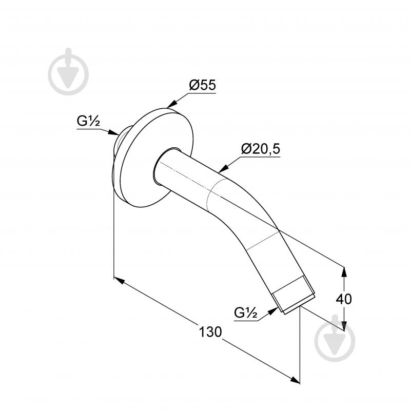 Кронштейн настенный для душа Kludi KLUDI A-QA DN 15 623530500 - фото 2