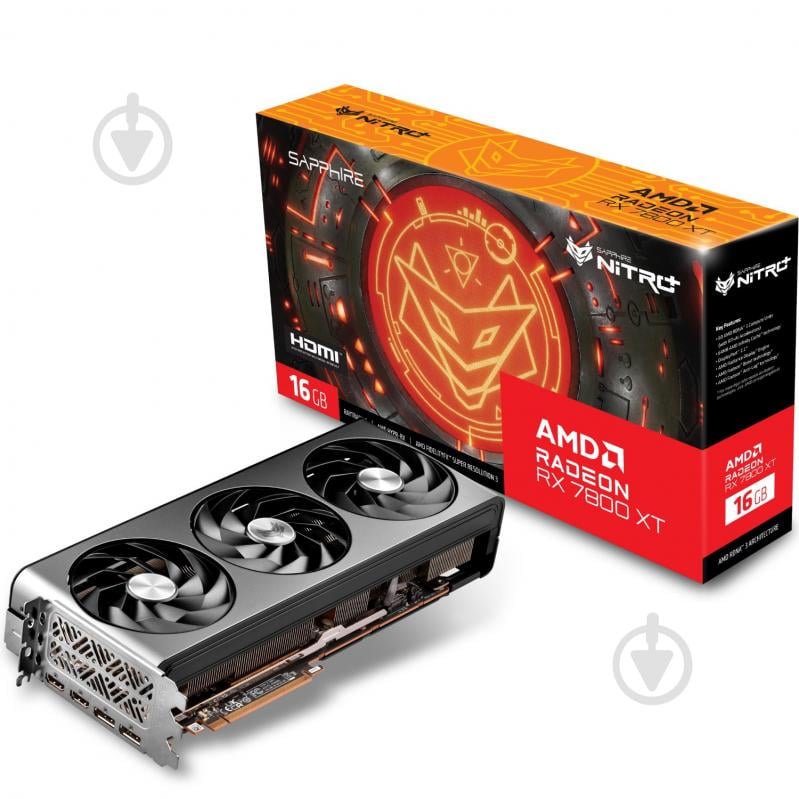 Видеокарта Sapphire Radeon RX 7800 XT 16GB GDDR6 256bit (11330-01-20G) - фото 7