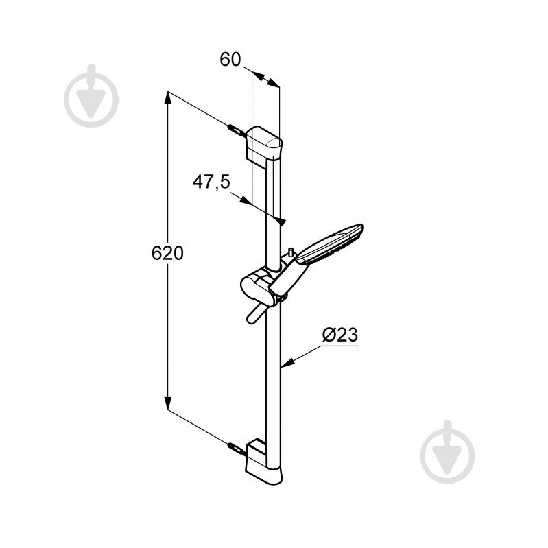 Душовий гарнітур Kludi Freshline 1S 678300500 - фото 2