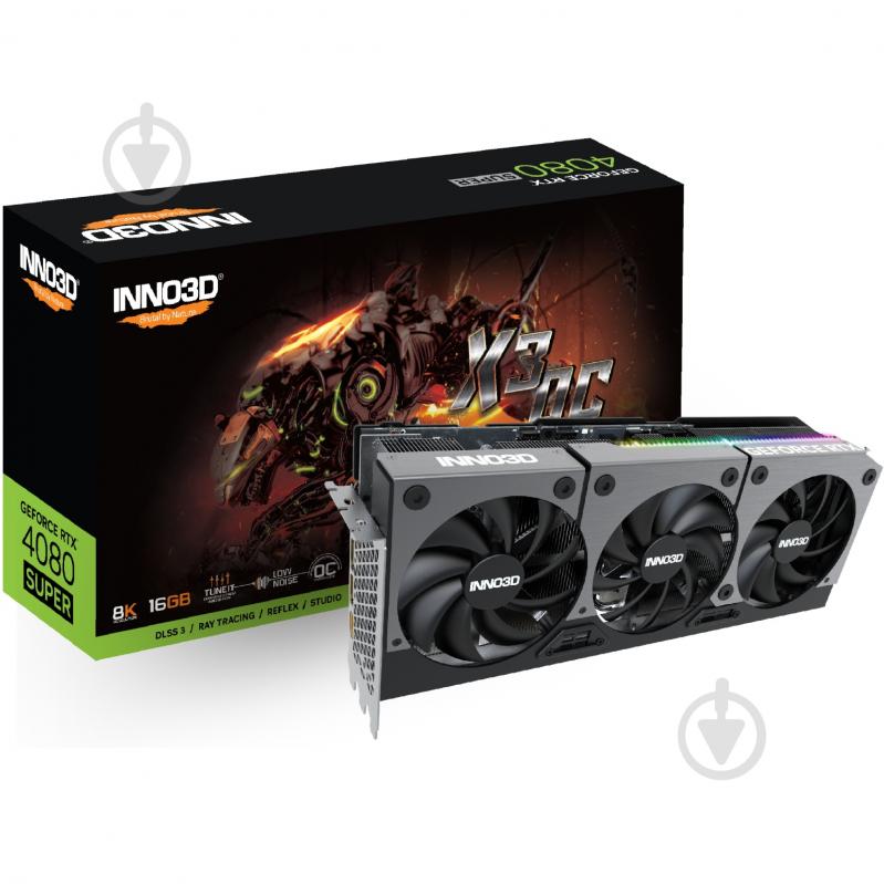 Видеокарта Inno3D GeForce RTX 4080 Super 16GB GDDR6X 256bit (N408S3-166XX-187049N) - фото 9