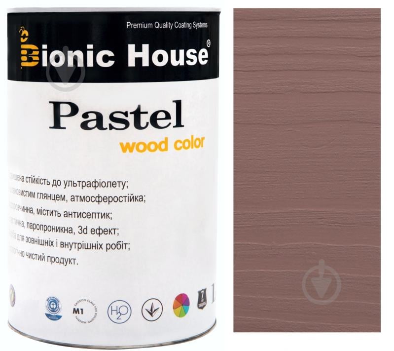 Краска Bionic House укрывная Pastel Wood Color Р218 королевский индиго шелковистый глянец 0,8 л - фото 1