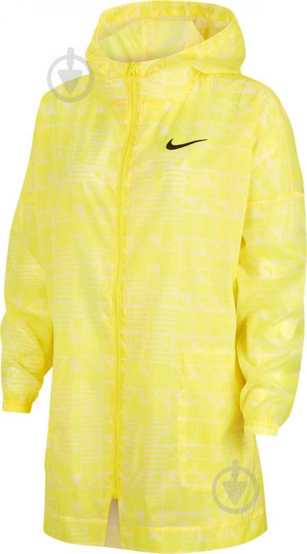 Ветровка женская демисезонная Nike W NSW INDIO JKT WOVEN AOP CJ3038-757 р.M желтая - фото 1