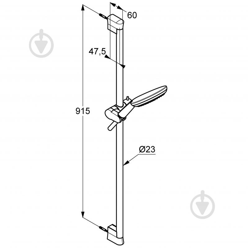 Душовий гарнітур Kludi Freshline 3S 679400500 - фото 2