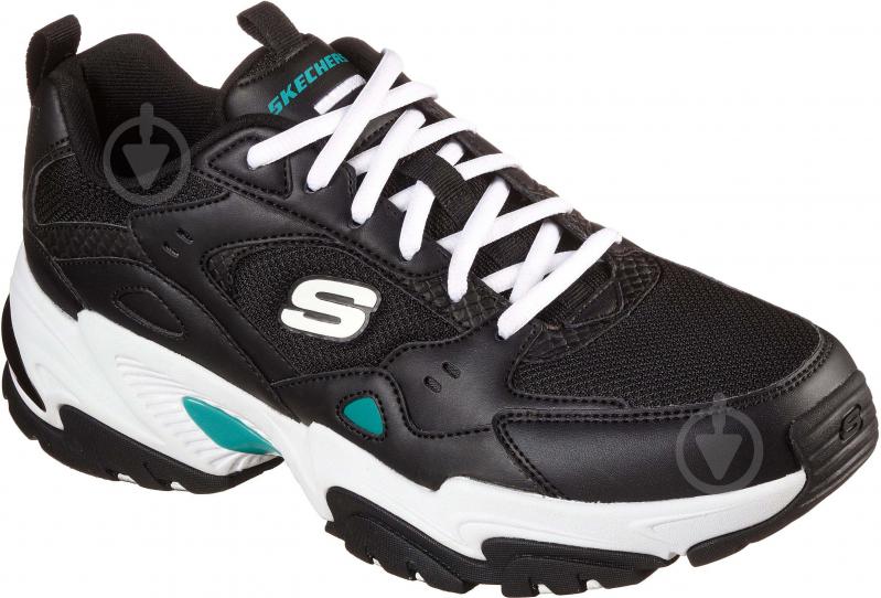 Кроссовки мужские демисезонные Skechers Stamina V2 237163 BKGR р.42 черные - фото 1